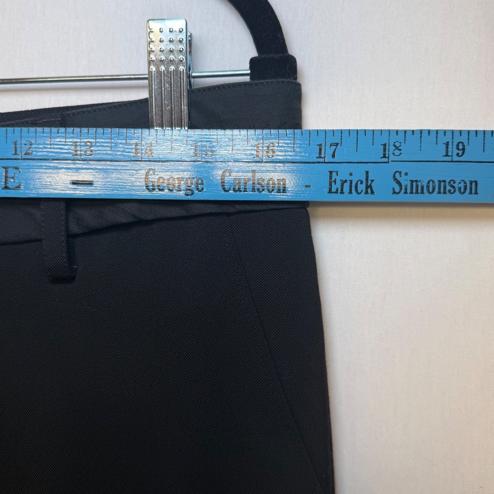 D&G Dolce & Gabbana‎ Womens Black Straight Leg Dress Pants Satin Trim Sz 44 (10) - Picture 7 of 14